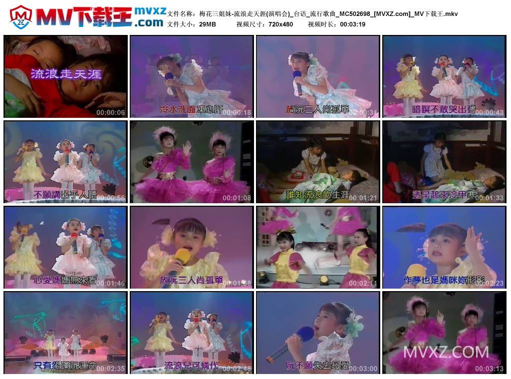 梅花三姐妹-流浪走天涯(演唱会)_台语_流行歌曲_MC502698